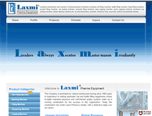 Tablet Screenshot of laxmipharmaequipments.com